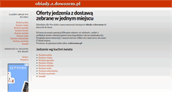 Desktop Screenshot of obiady.z.dowozem.pl