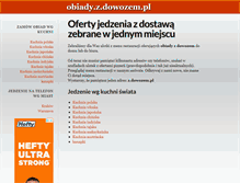 Tablet Screenshot of obiady.z.dowozem.pl